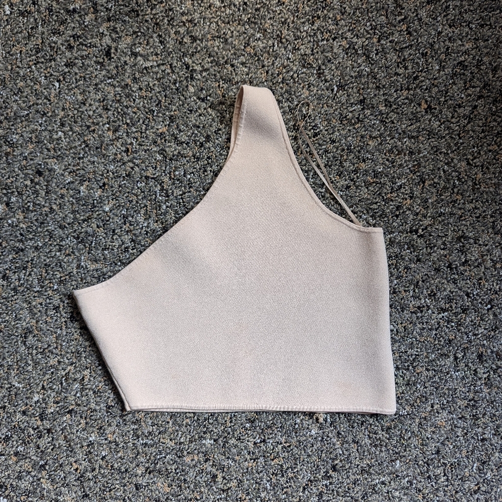 A.L.C. Beige Asymmetric Top